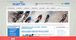 Desktop Screenshot of federciclismomarche.it